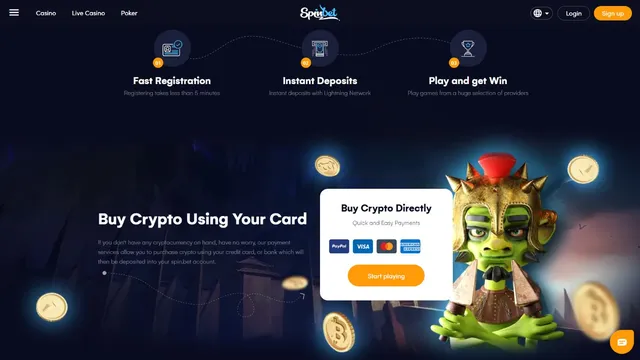 spinbet casino payments