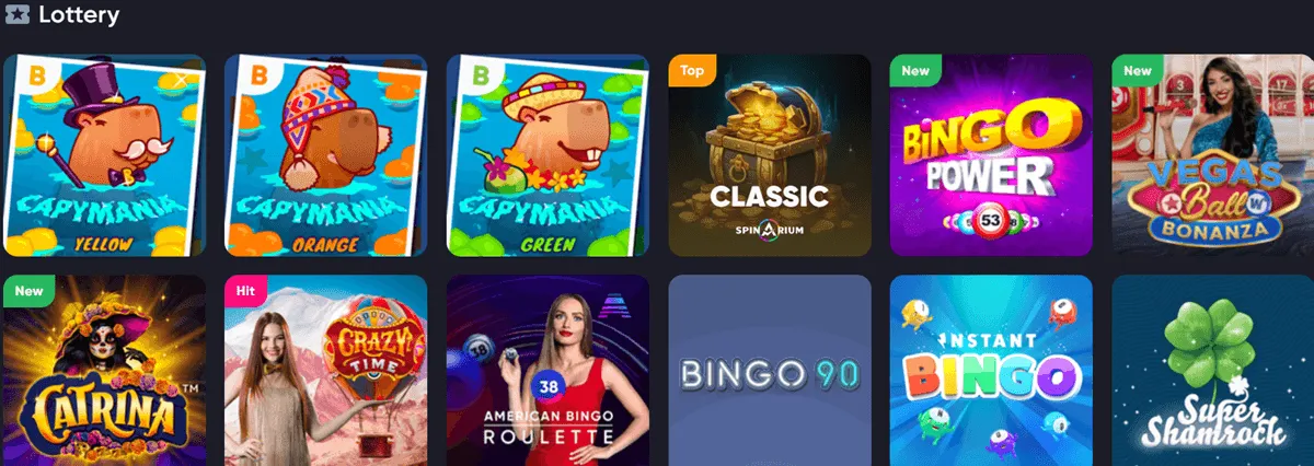 spinarium casino lottery