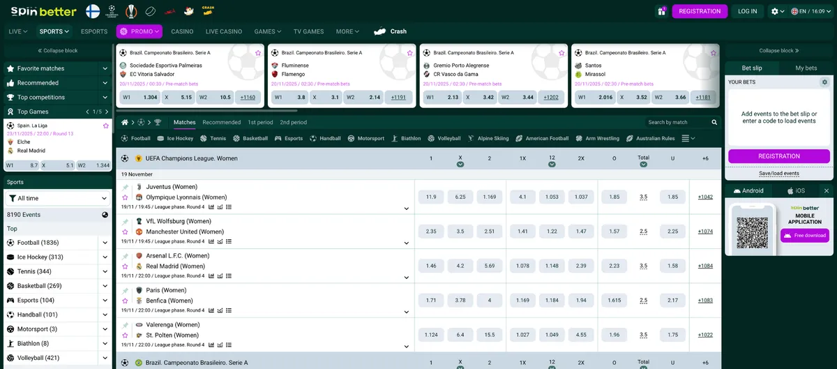 spinbetter casino sports betting