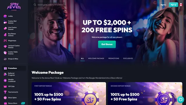 spinfever casino promotions