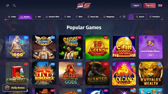 spinlander casino games