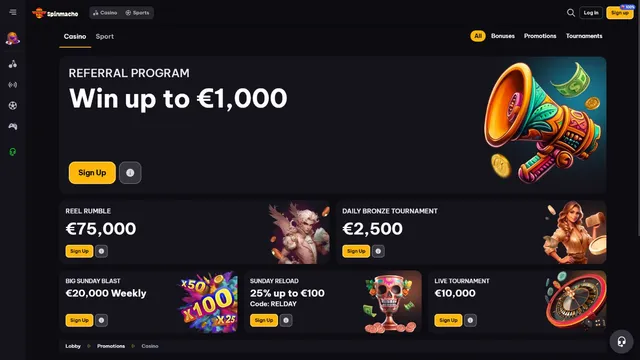 spinmacho casino promotions