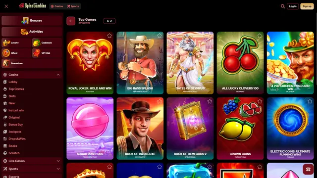 spinogambino casino games