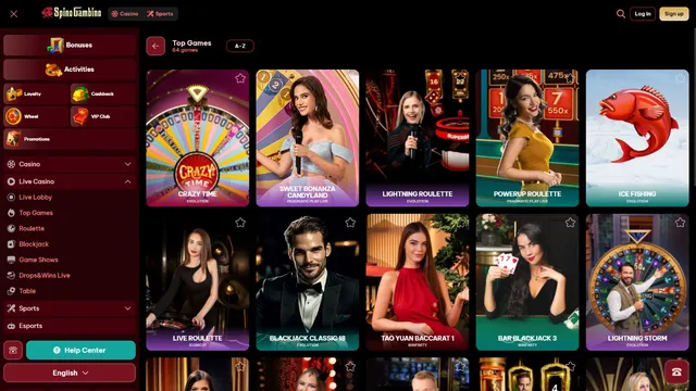 spinogambino casino live games