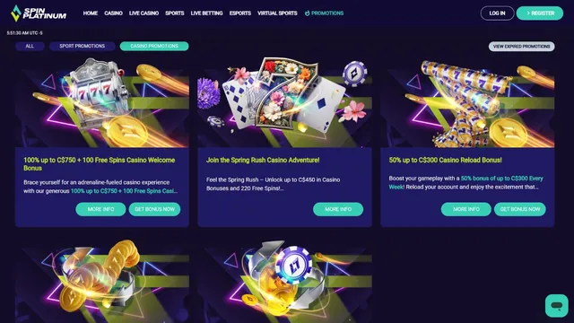 spinplatinum casino promotions
