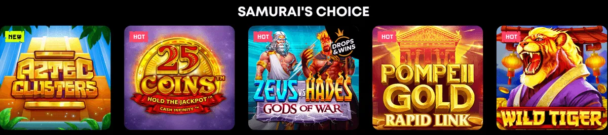 spinsamurai casino games