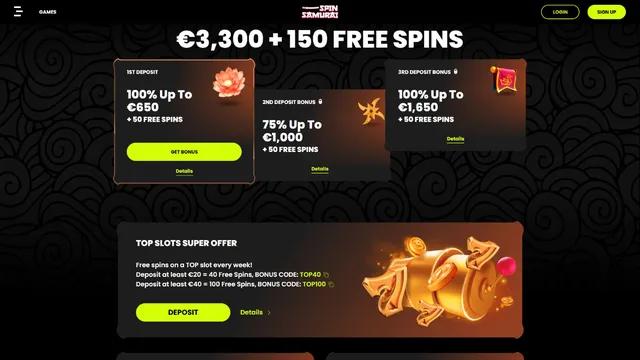 spinsamurai casino promotions