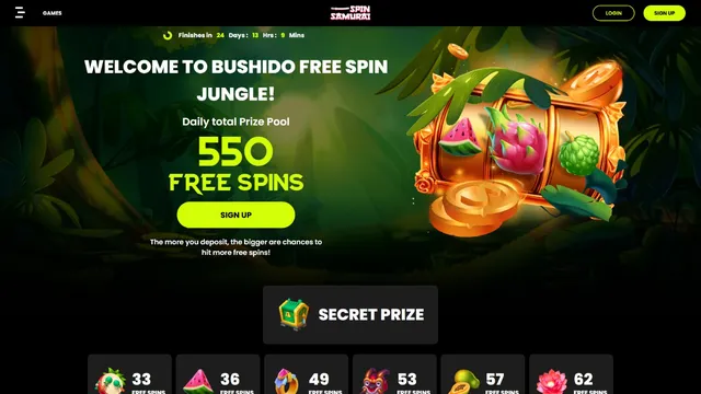 spinsamurai casino welcome bonus