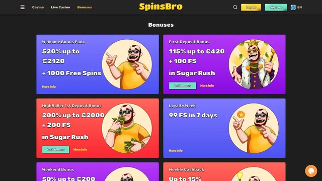 spinsbro casino promotions