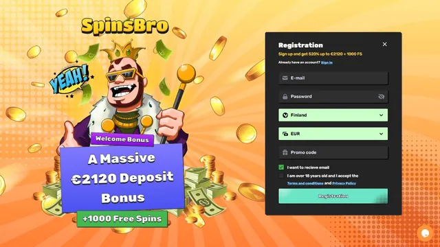 spinsbro casino registration