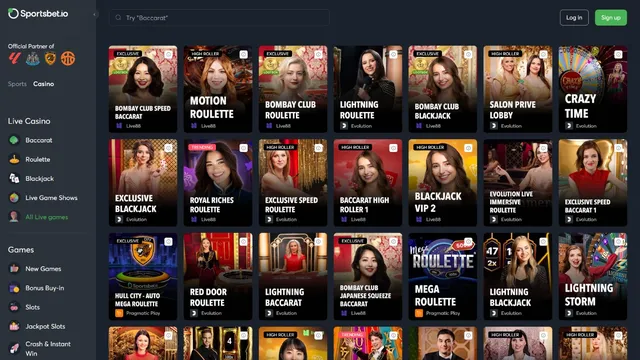 sportsbet casino live games