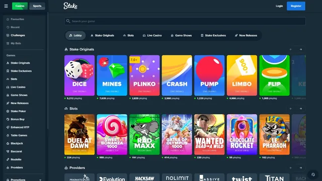 stake casino games