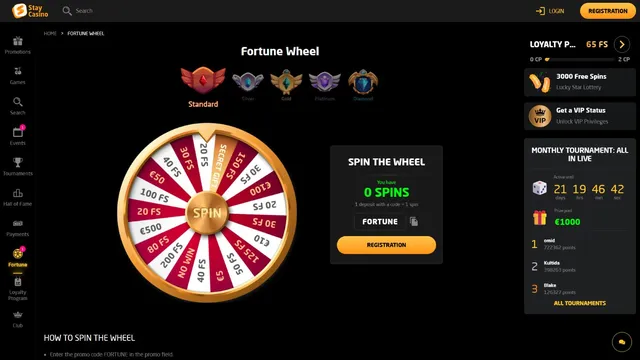 staycasino casino fortune wheel