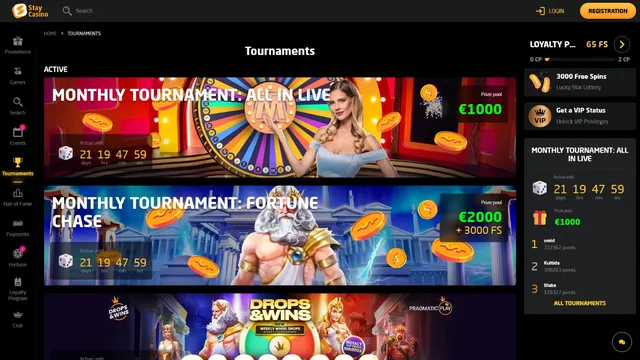 staycasino casino tournaments