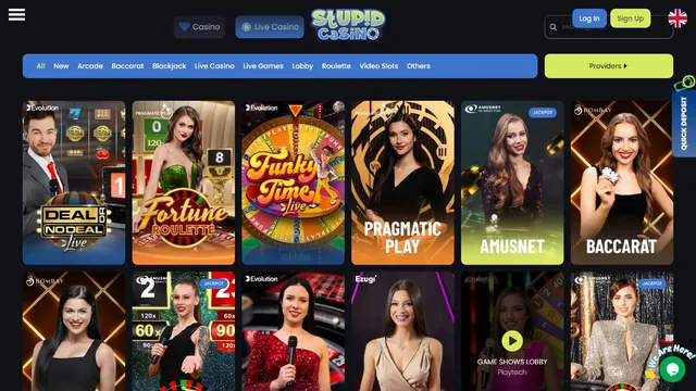 stupid casino live games