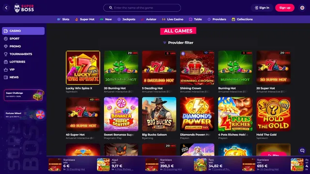 superboss casino games