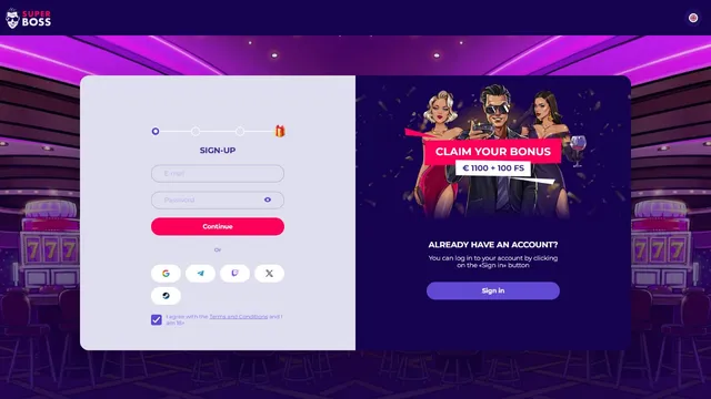 superboss casino registration