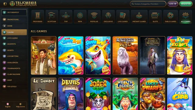 talismania casino games