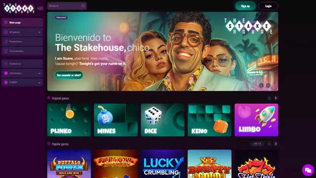 thestakehouse casino website screen