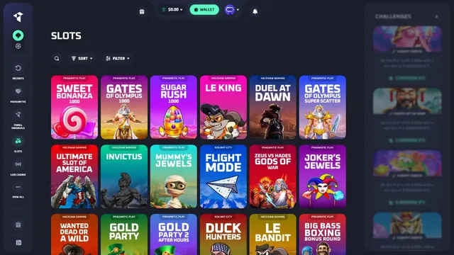 thrill casino games