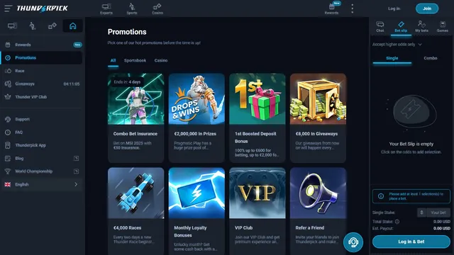 thunderpick casino promotions