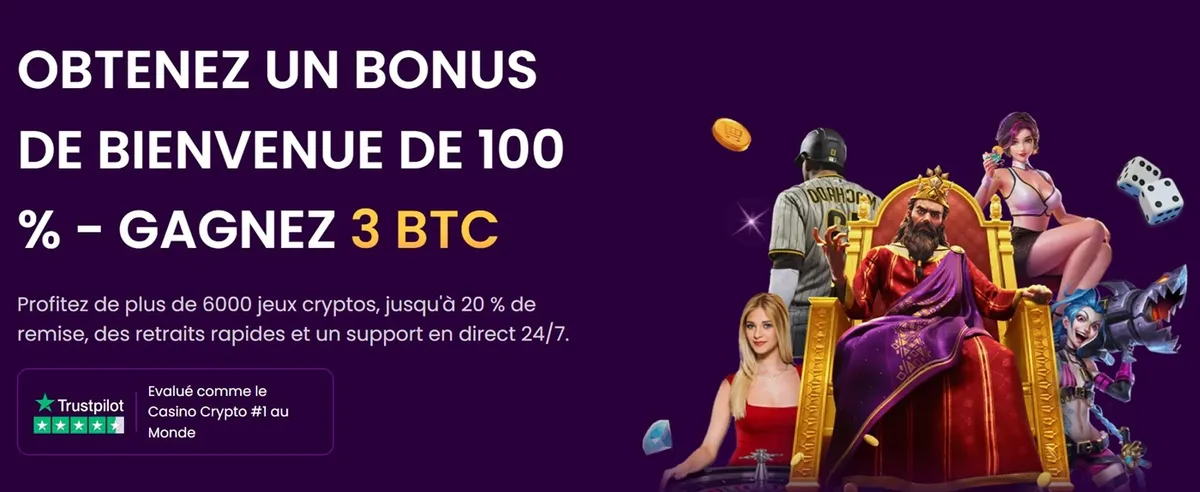trustdice casino welcome bonus fr