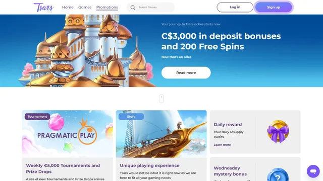 tsars casino promotions