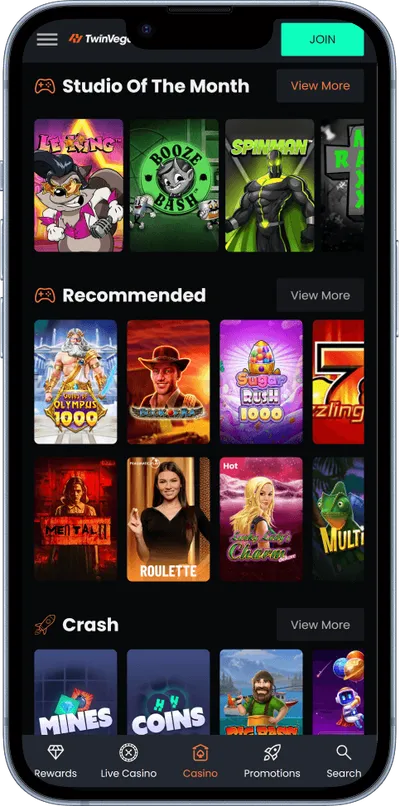 twinvegas casino phone screen slots