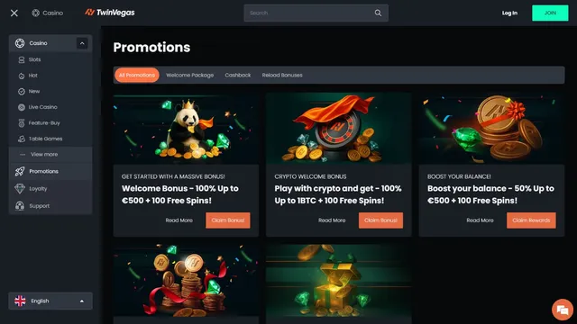 twinvegas casino promotions
