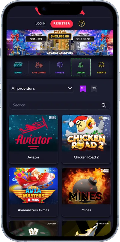 vavada casino phnone crash games