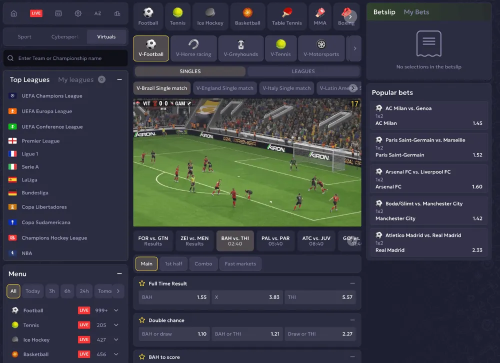 vavada casino virtual sports icon