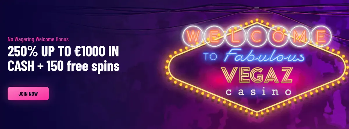 vegazcasino welcome bonus