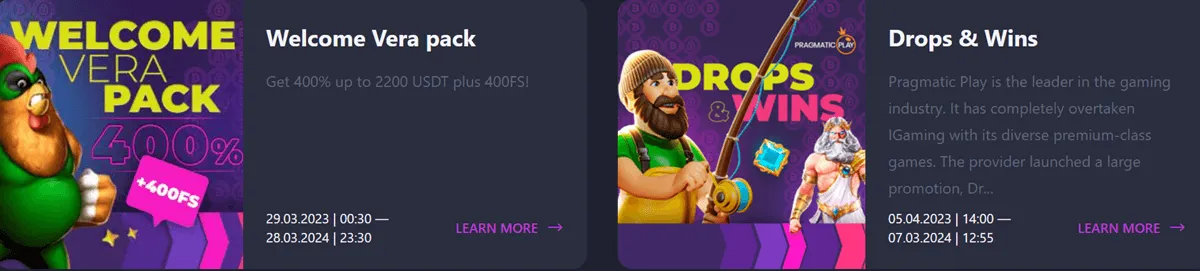 vera casino promotions