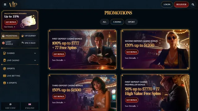 vipcasino promotions