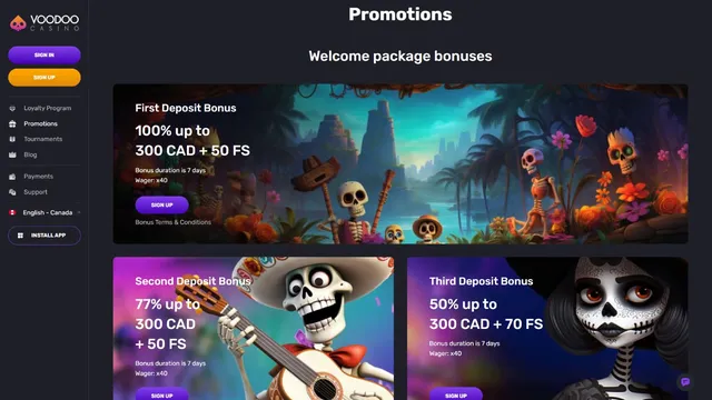 voodoo casino promotions
