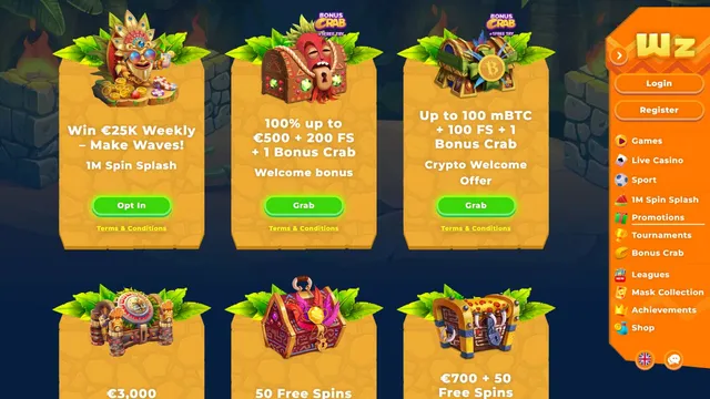 wazamba casino promotions