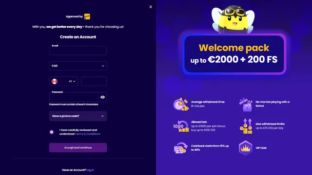 wazbee casino registration
