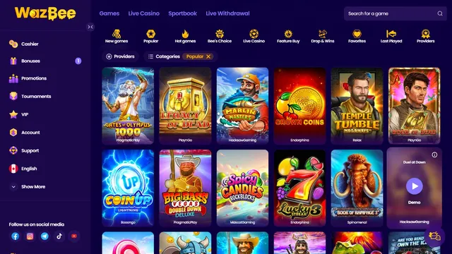 wazbee casino v games