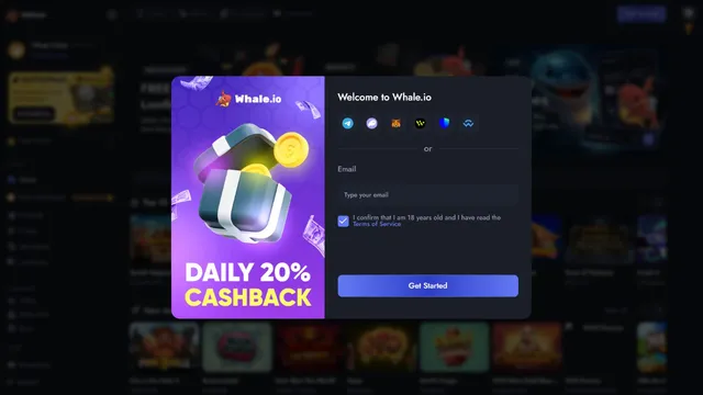 whale.io casino registration