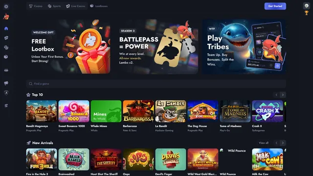 whale.io casino website screen