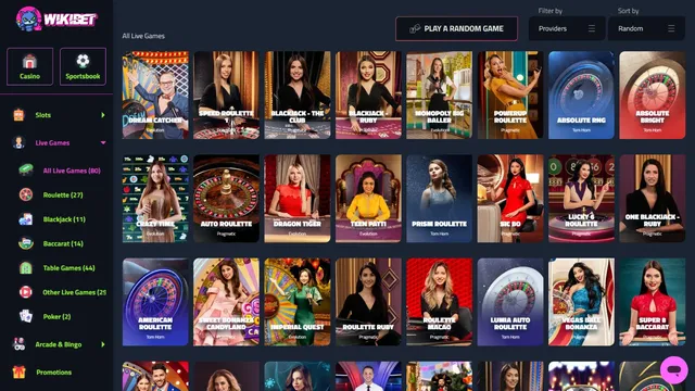 wikibet casino live games