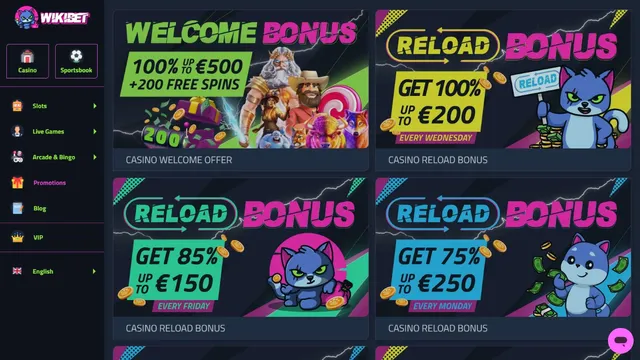 wikibet casino promotions