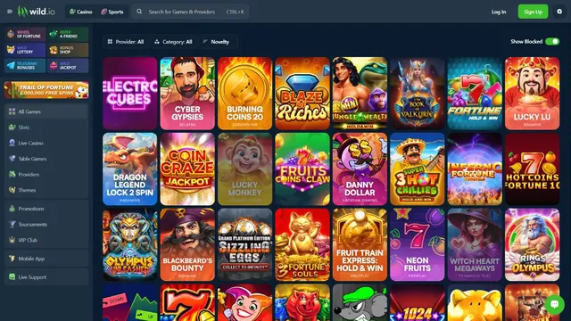 wild.io casino games