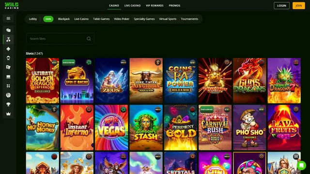 wildcasino games