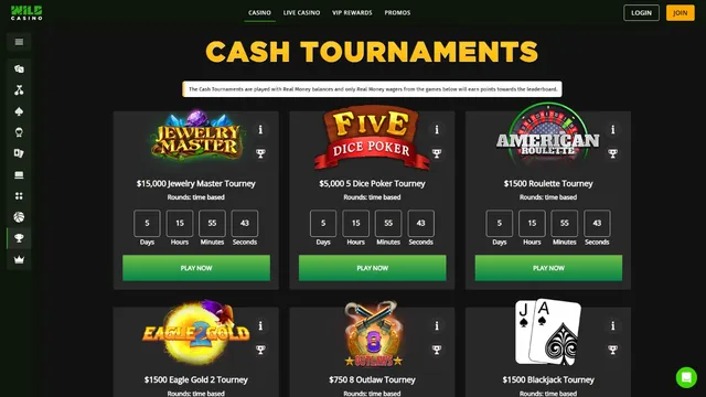 wildcasino tournaments