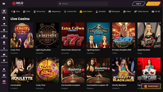 wildtokyo casino live games