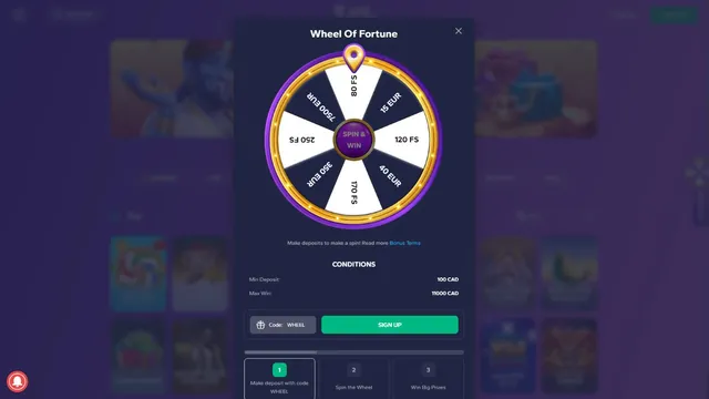 wildtornado casino fortune wheel