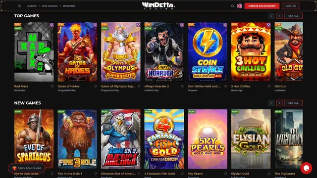 windetta casino games