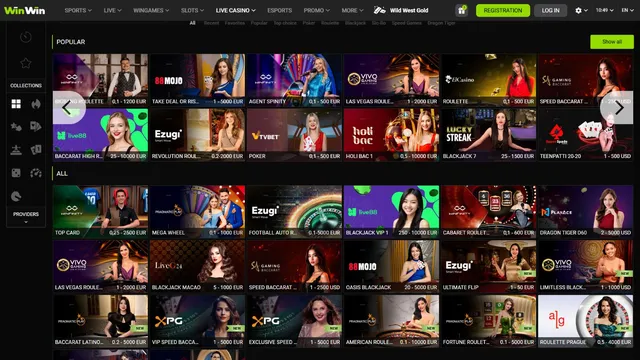 winwin casino live games