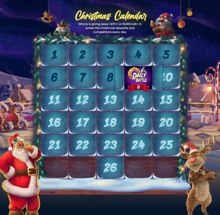 winz casino xmas calendar